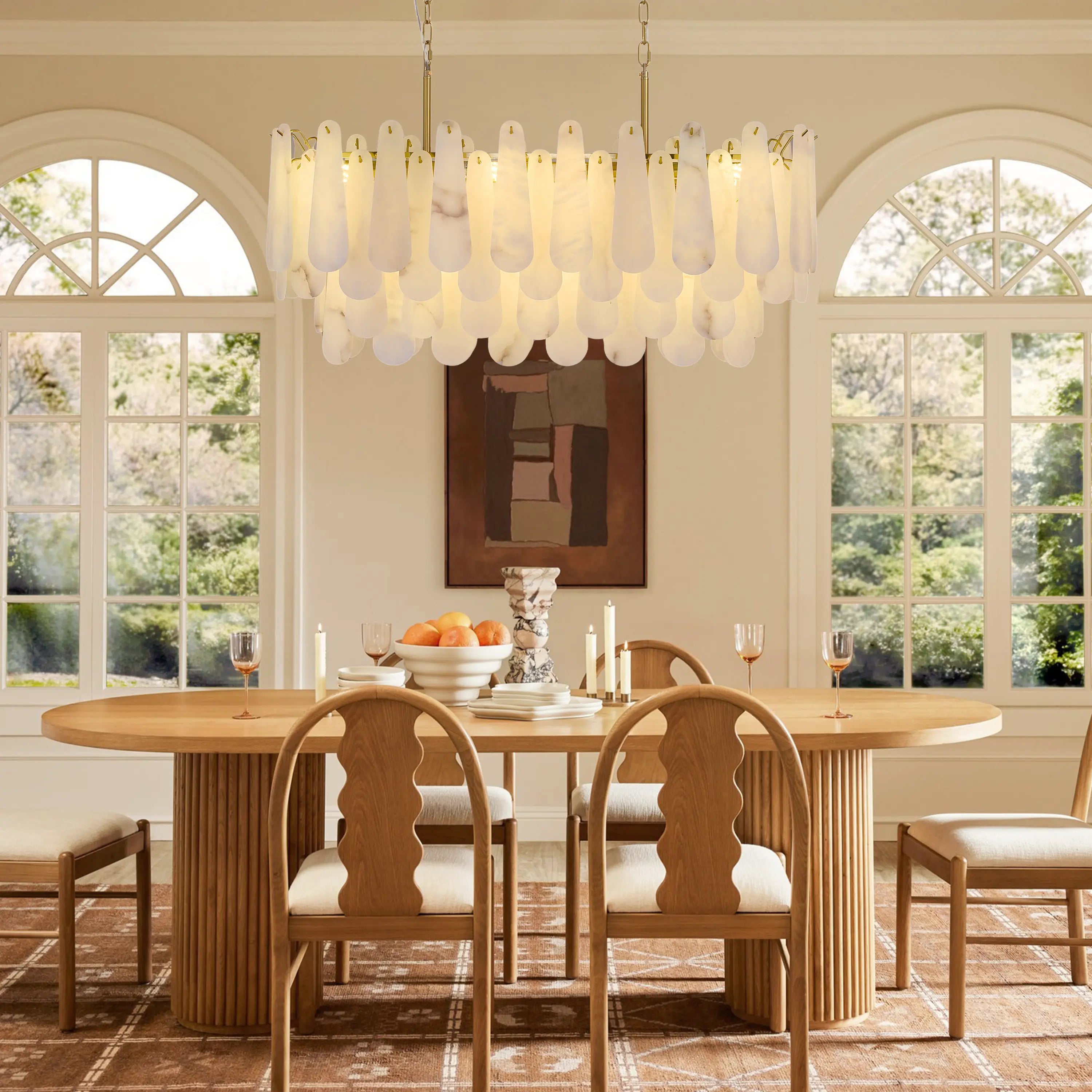 Best Rooms for Alabaster Lighting: Dining Room, Bedroom, Staircase, and Entryway