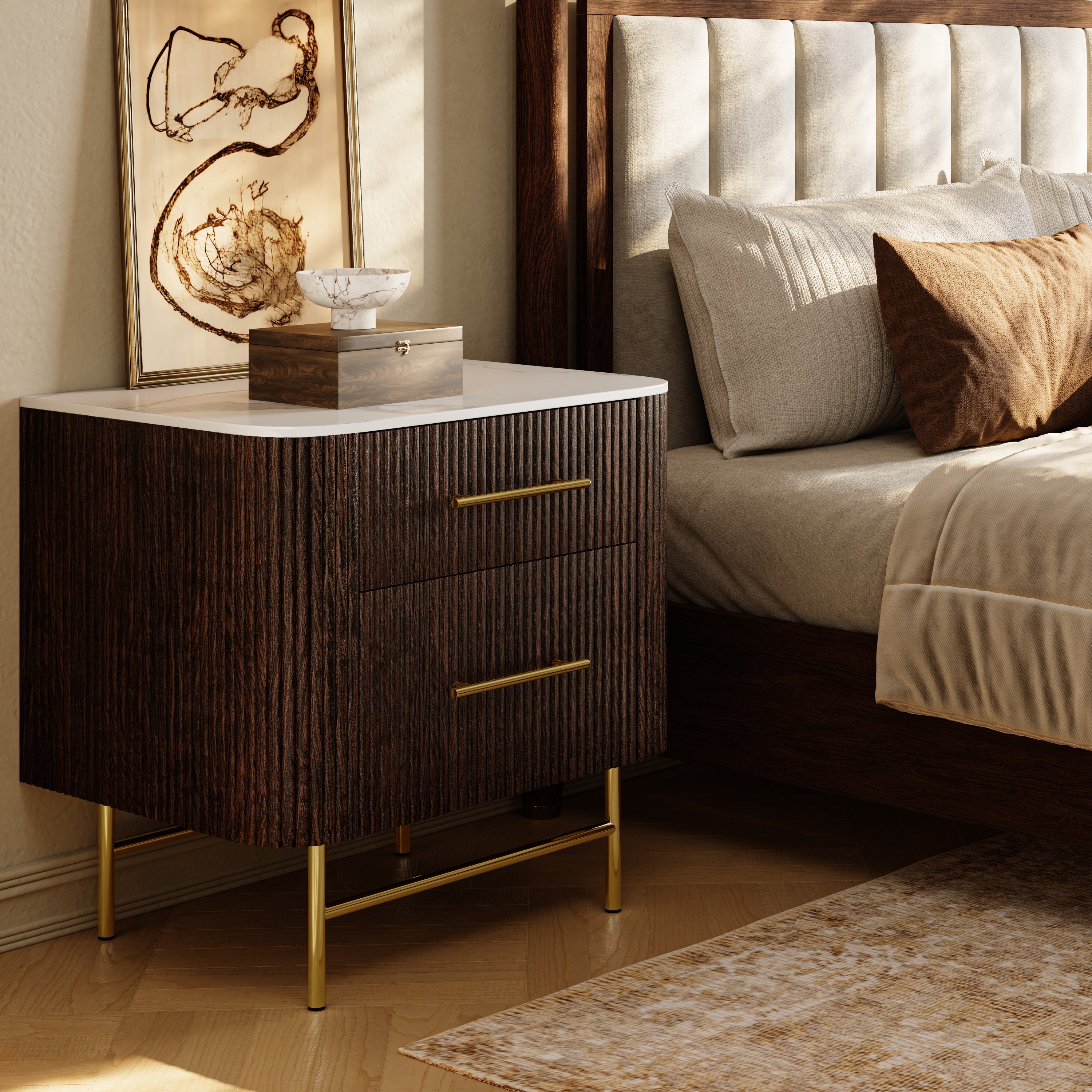 What Color Nightstands Pair Best with a Dark Wood Bed?