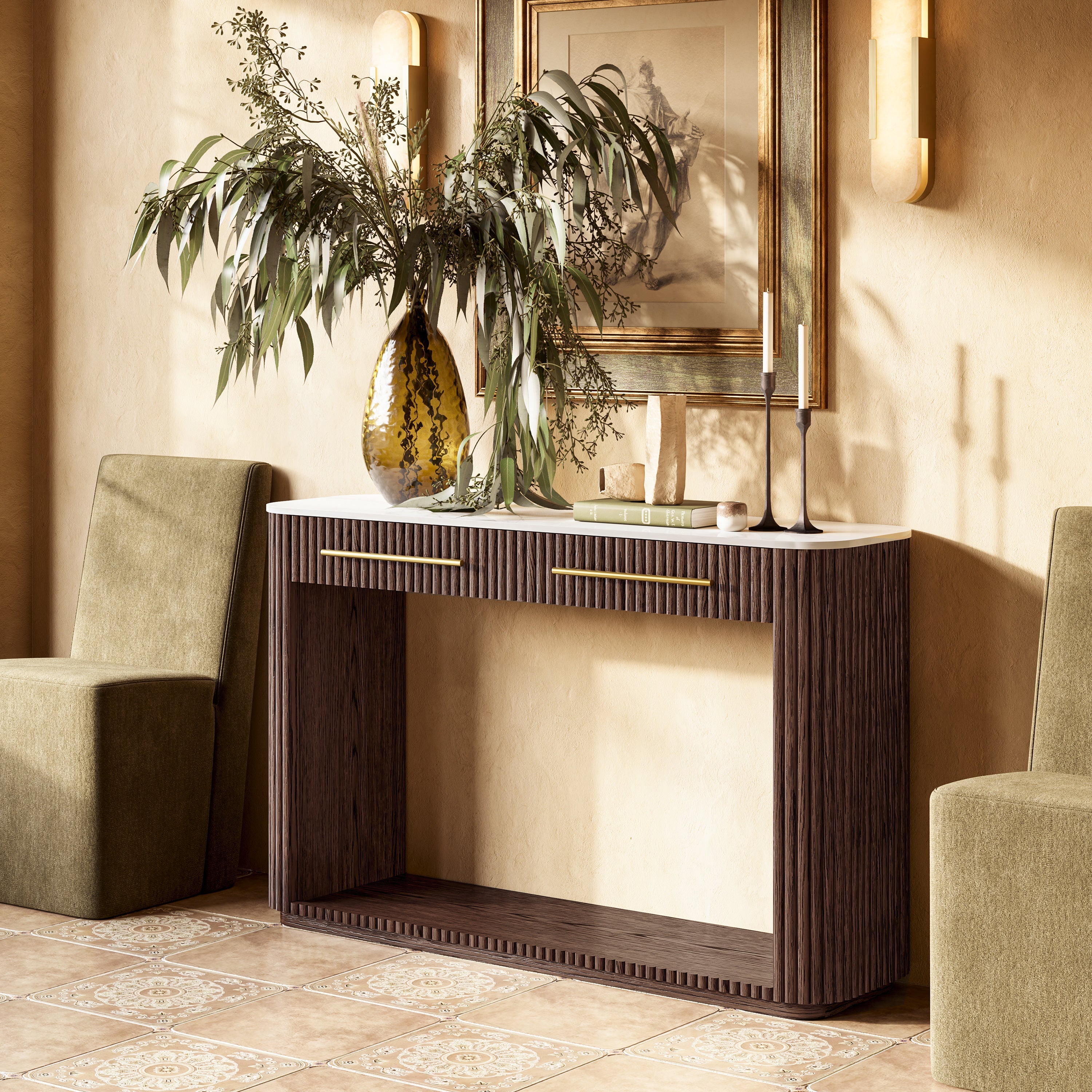 How to Style a Console Table in an Entryway Like a Designer