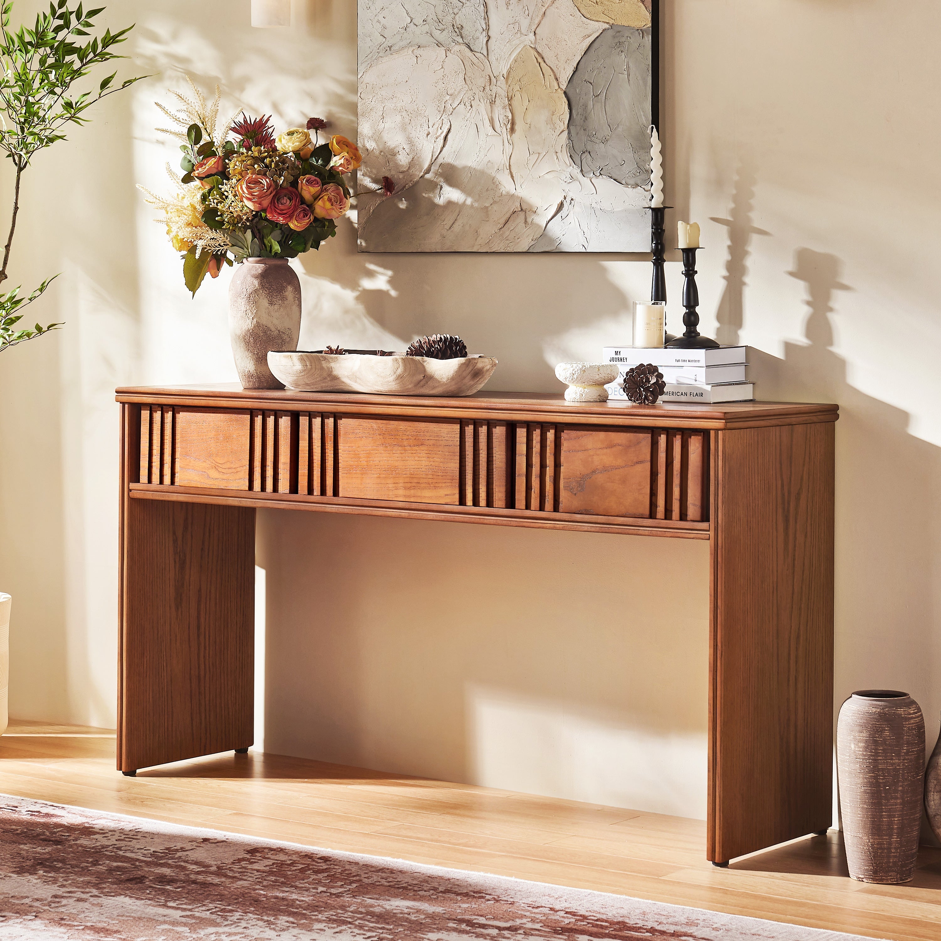 Best Wood Console Tables for a Warm and Welcoming Entryway