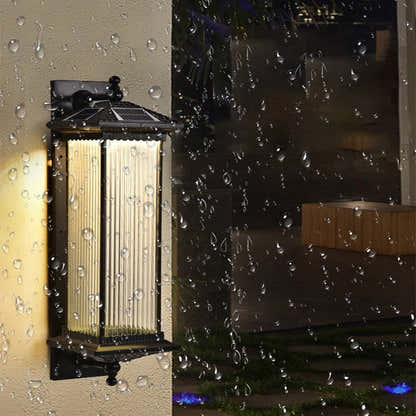 Prismyn IP65 Waterproof Solar Outdoor Wall Light