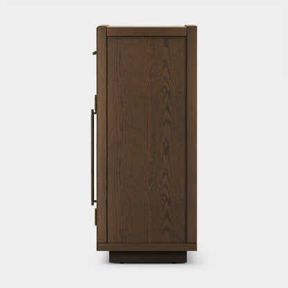 Alvar Arched 94.5" Oak Sideboard with Drawers(Set of 3)