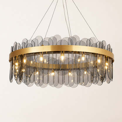 Prismora Glass Round Chandelier