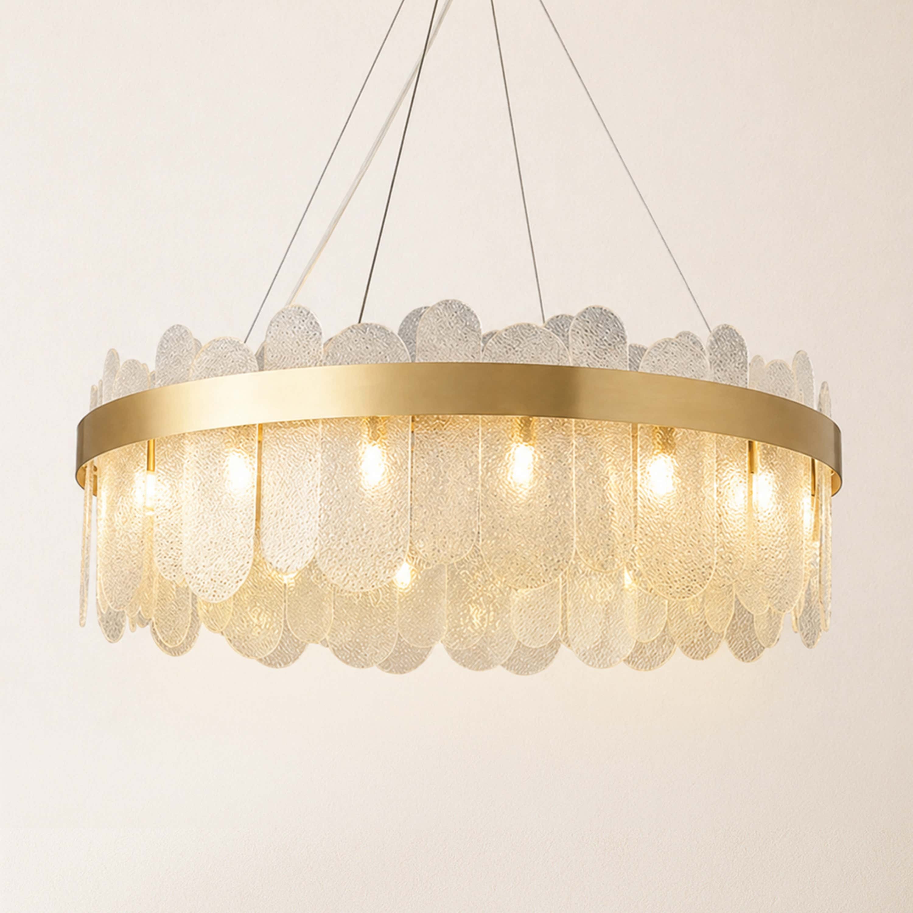 Prismora Glass Round Chandelier