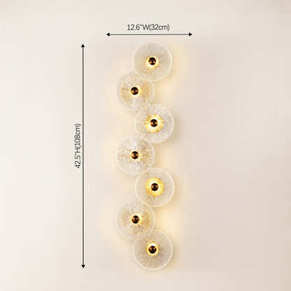 Auriotus Glass Lotus Leaf Wall Sconce