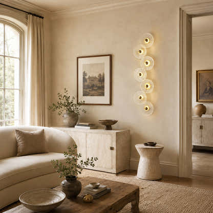 Auriotus Glass Lotus Leaf Wall Sconce