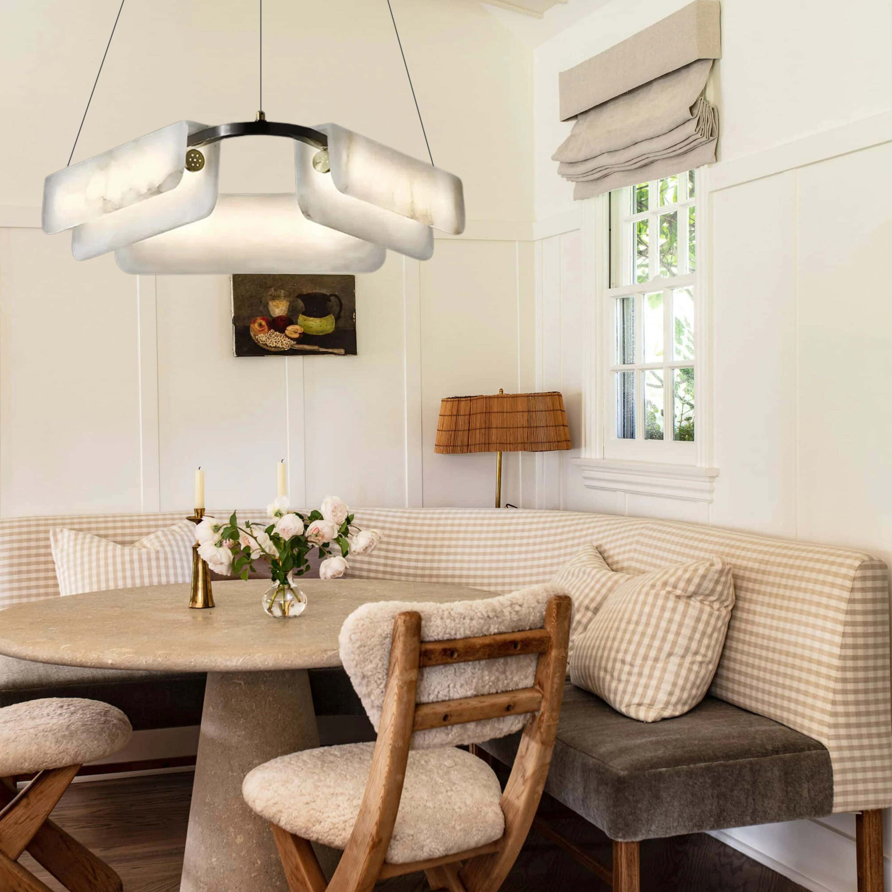 Deli Alabaster Chandelier 24″D