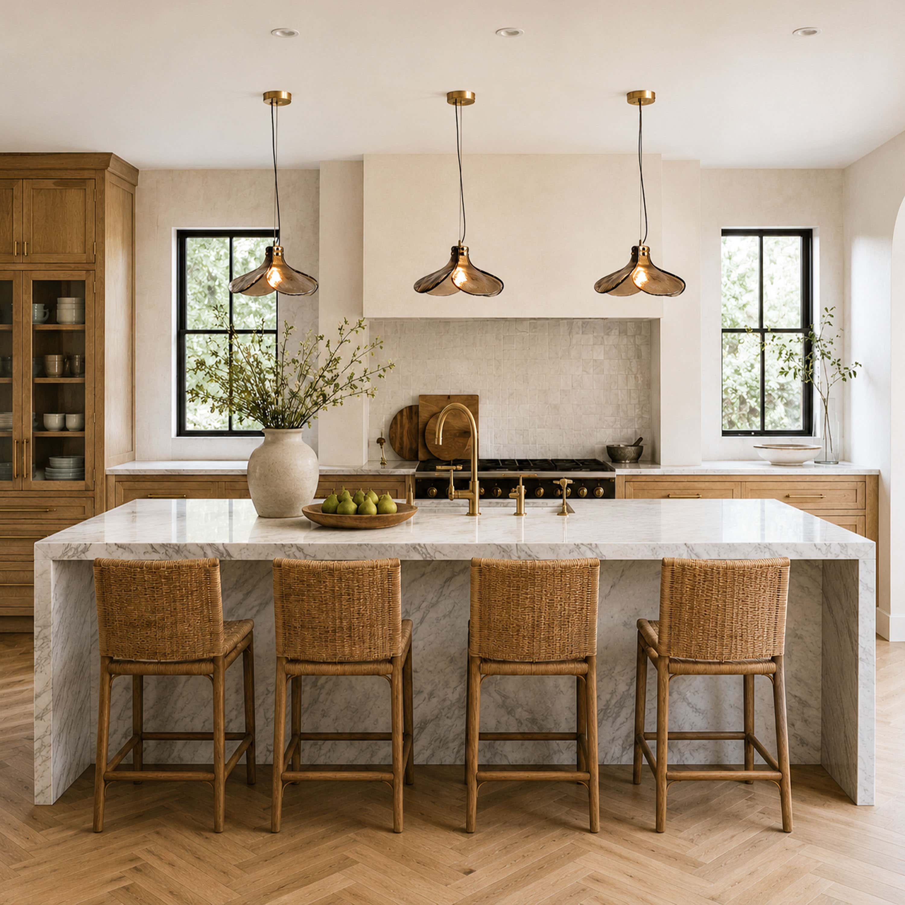 Eora Amber Glass Pendant Light