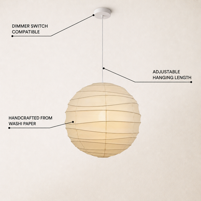 Hikari Paper Ball Pendant Lamp