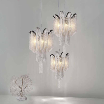 Teresa Cadena Chain Tassel Ceiling Light Fixture