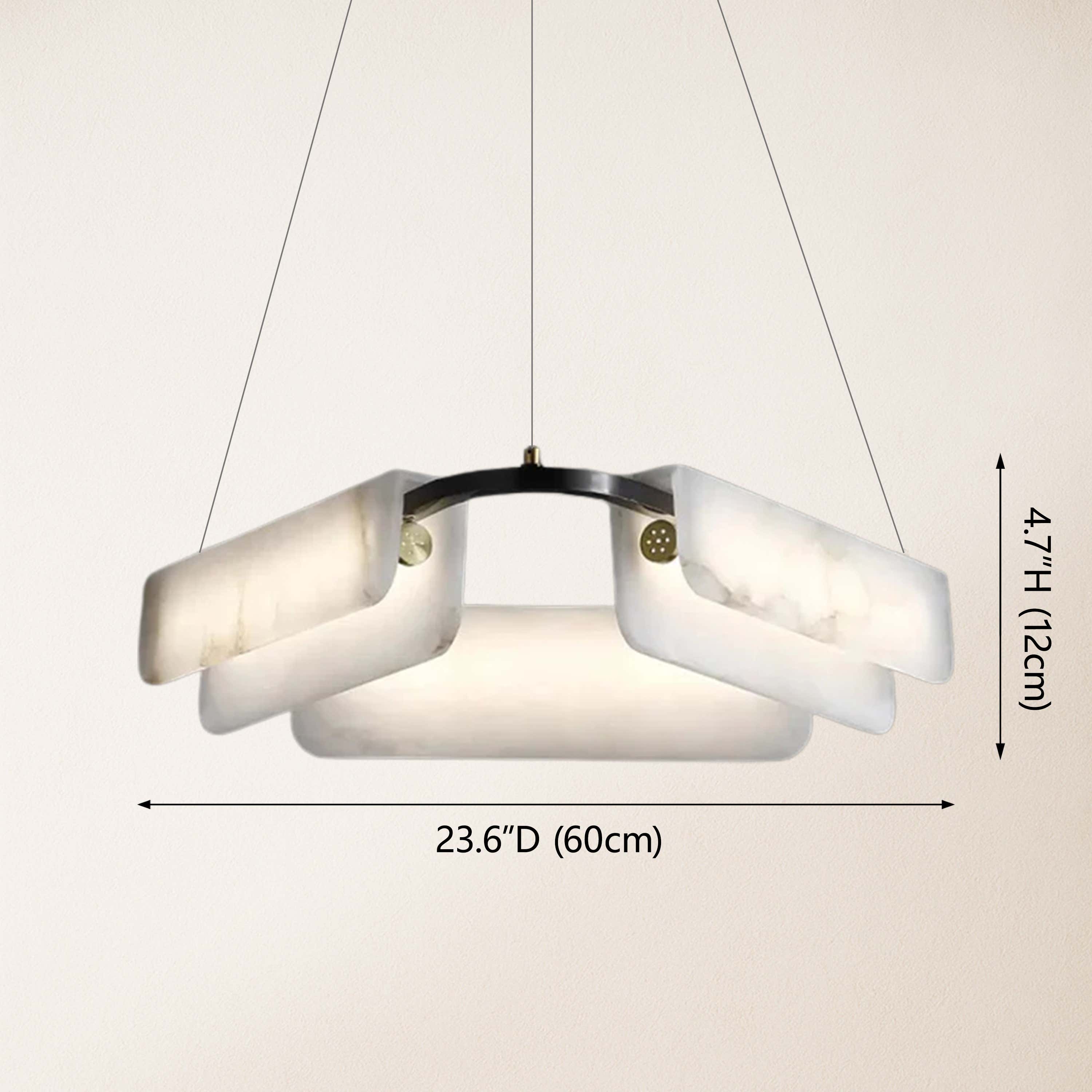 Deli Alabaster Chandelier 24″D