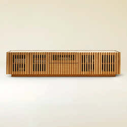 Isla Oak Sintered Stone Media Console 80