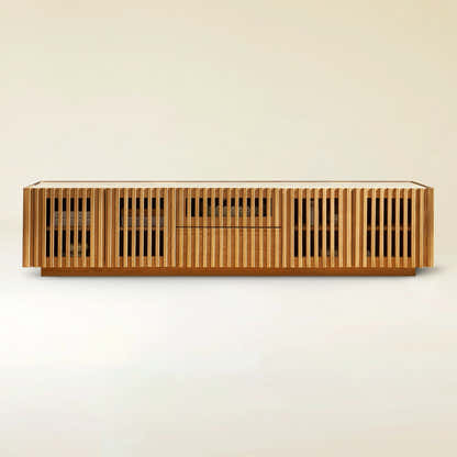 Isla Oak Sintered Stone Media Console 80"