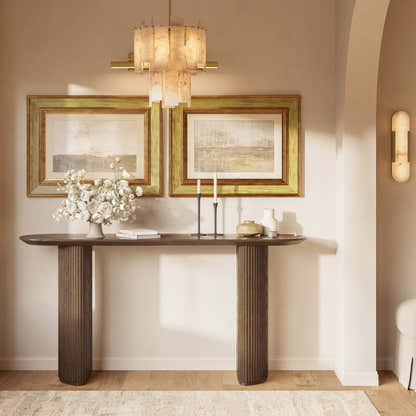 Plinth Console Table 60"W