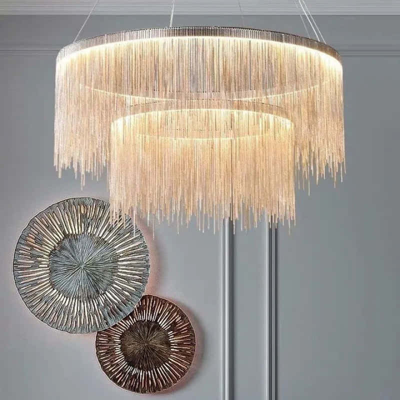 Teresa Cadena Steel Tassel Modern Chandelier