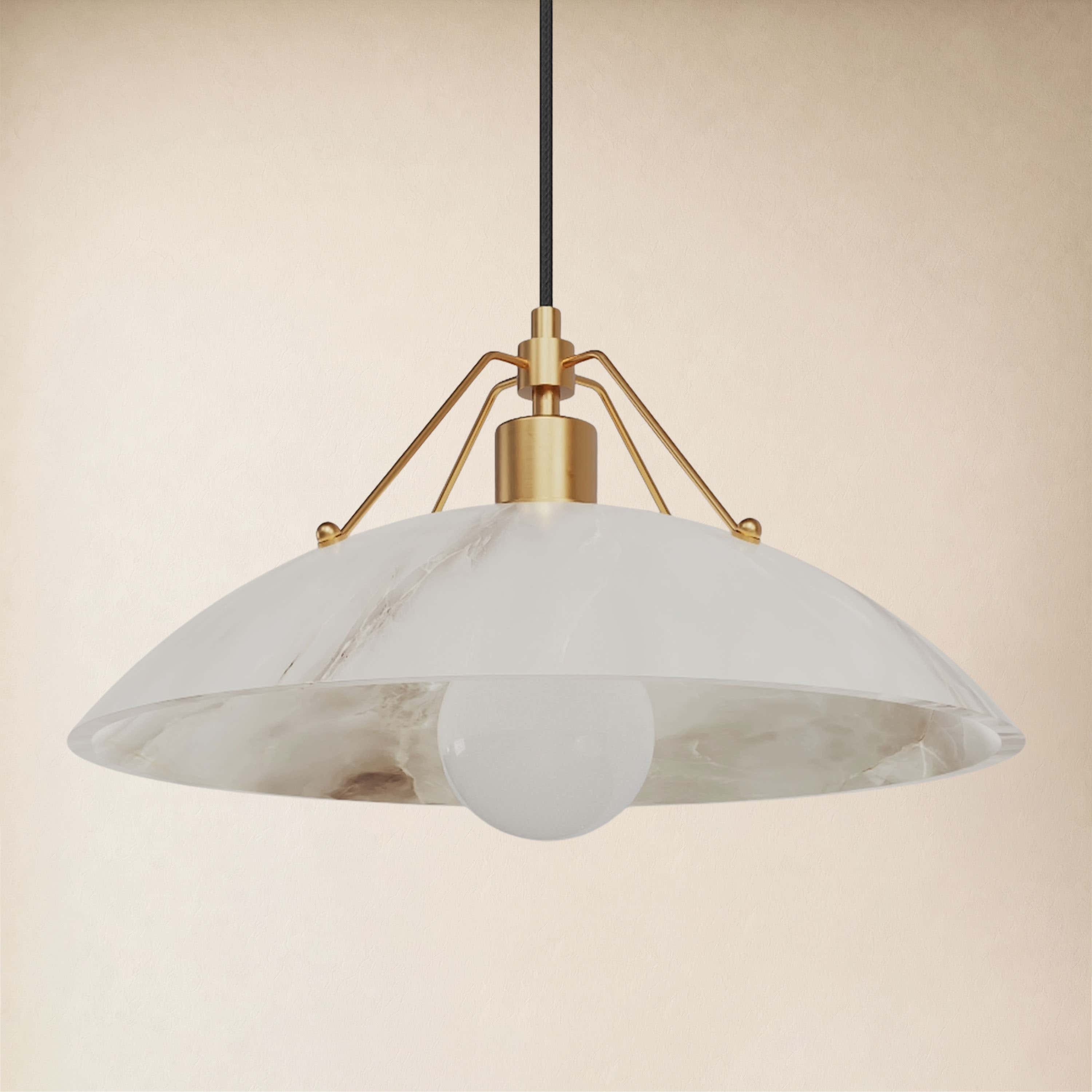 Aurevyn Resin Resin Alabaster Texture Multi-Light Linear Pendant