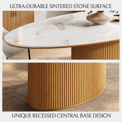 Marley Sintered Stone Dining Table 84"