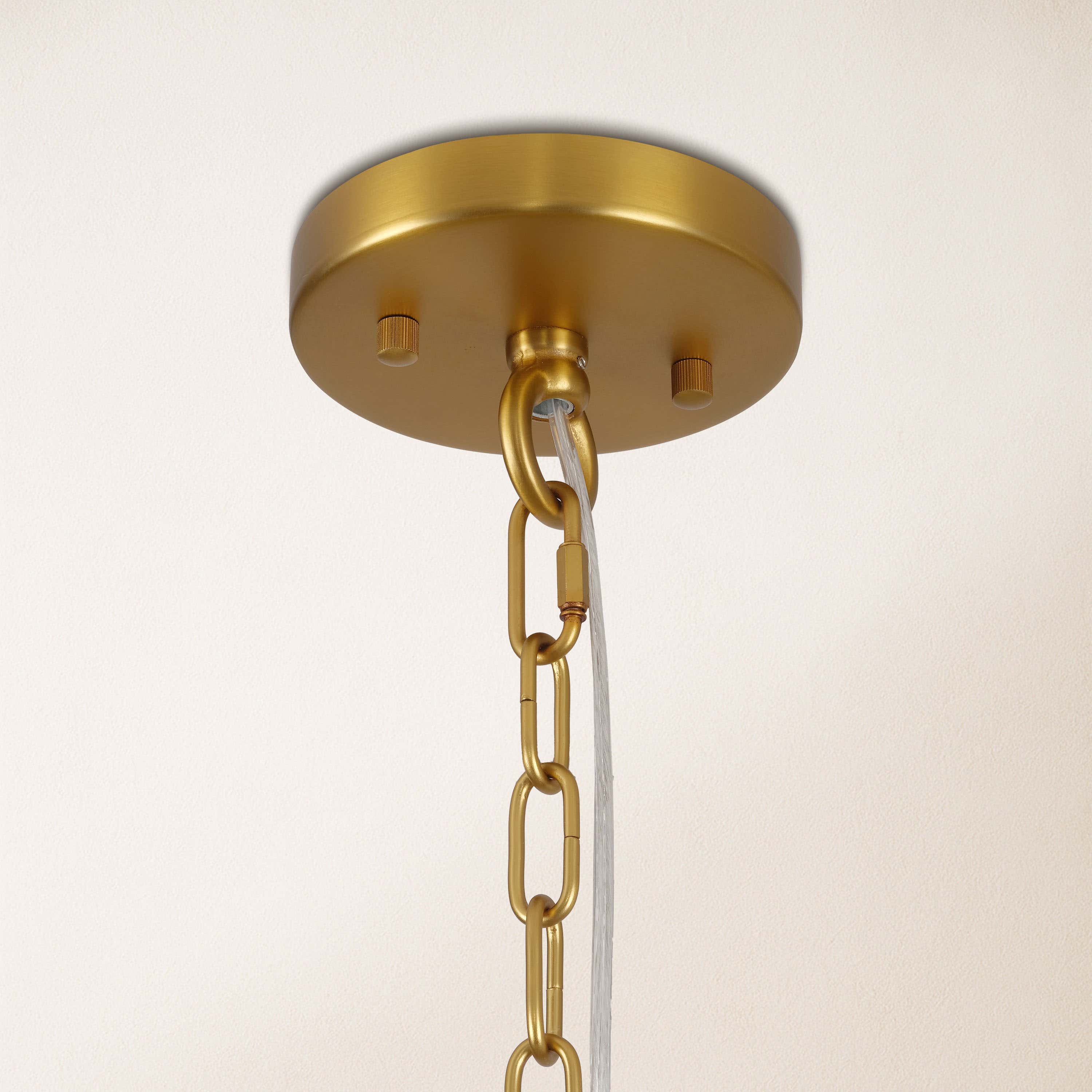 Ondalia Tiered Glass Round Chandelier 36"D