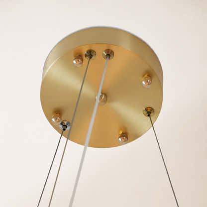 Calia Halo Alabaster Round Chandelier