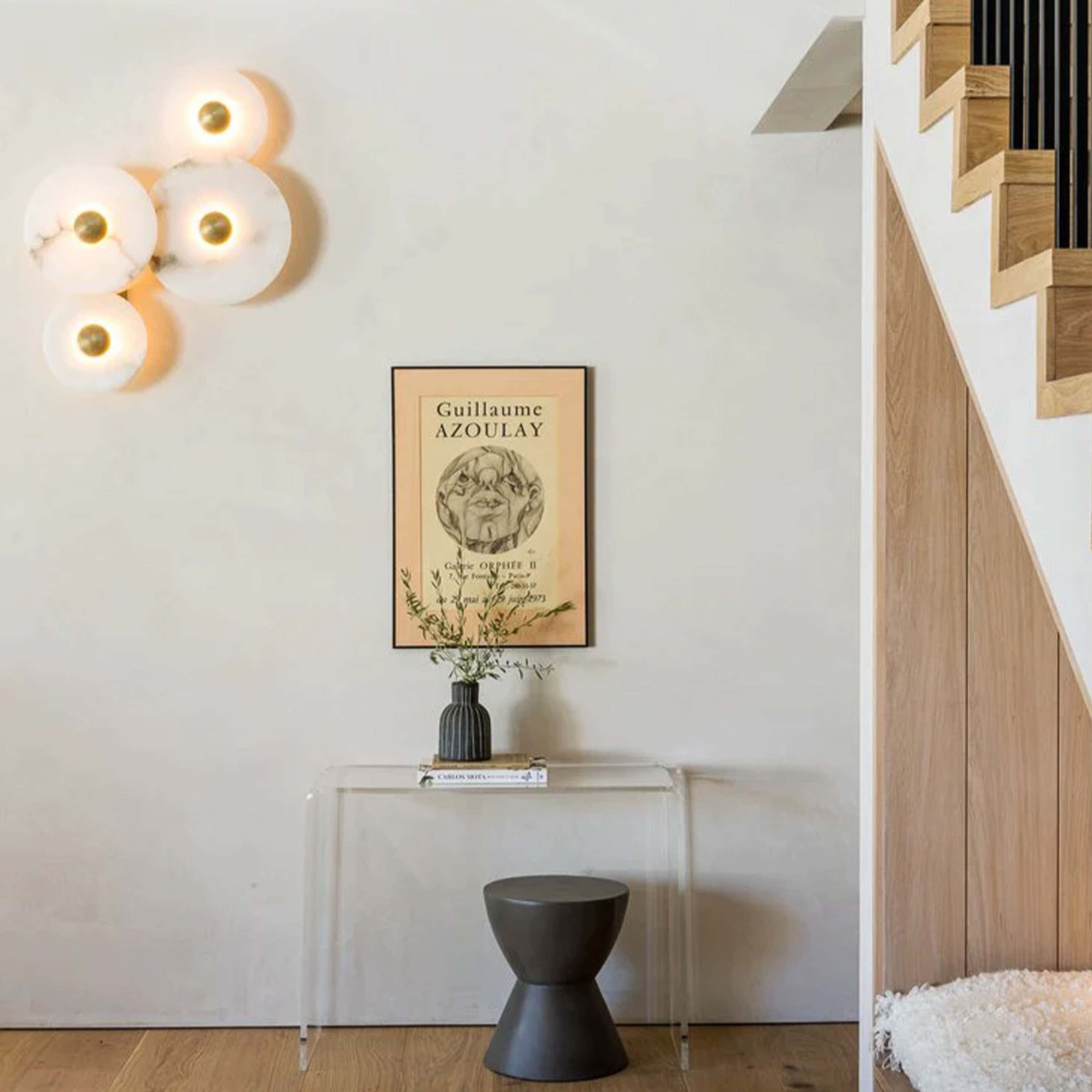 Miles Alabaster Wall Lamp 10"D