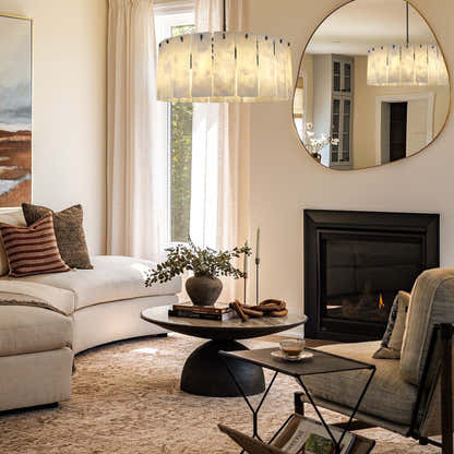 Lunara Alabaster Round Chandelier 36"W