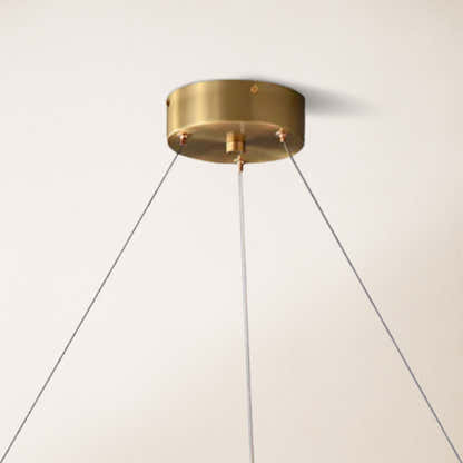 Calia Halo Alabaster Round Chandelier
