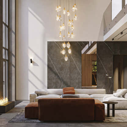 Aurelium Crystal Staircase Round Chandelier