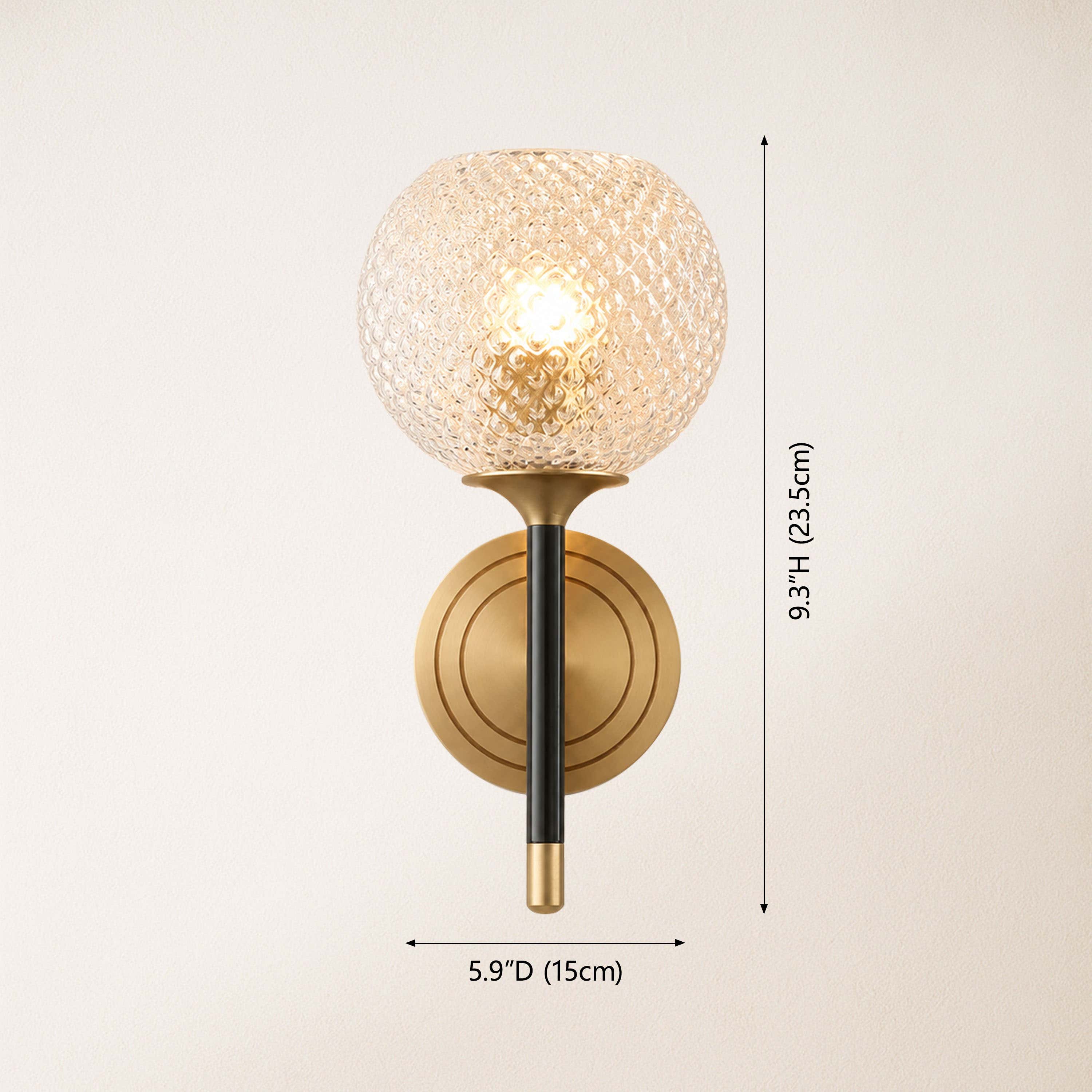 Telara Lattice Glass Wall Sconce