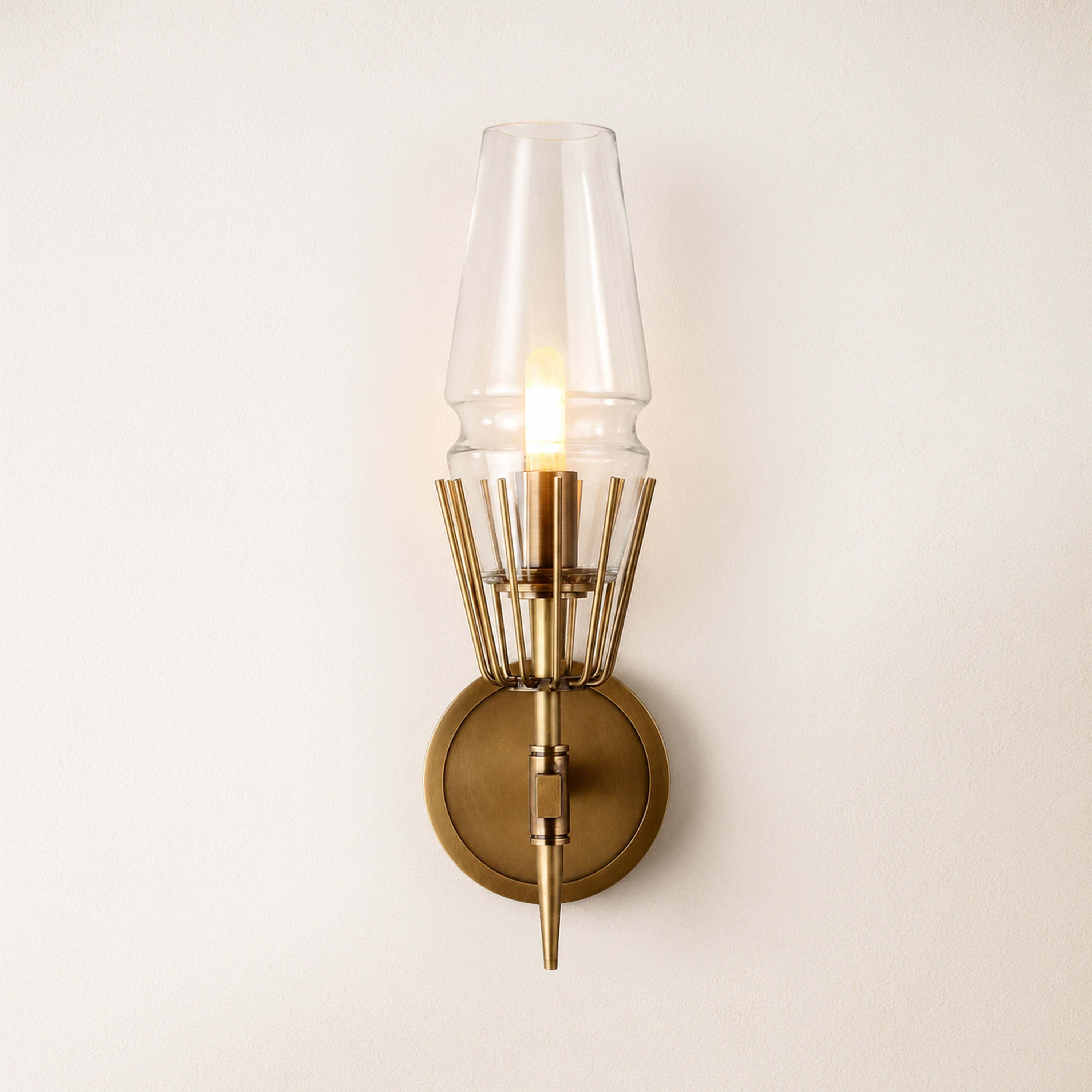 Astoria Glass 2 Light Wall Sconce