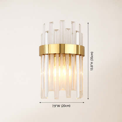 Oryana Crystal Icicle Wall Sconce 7.9"