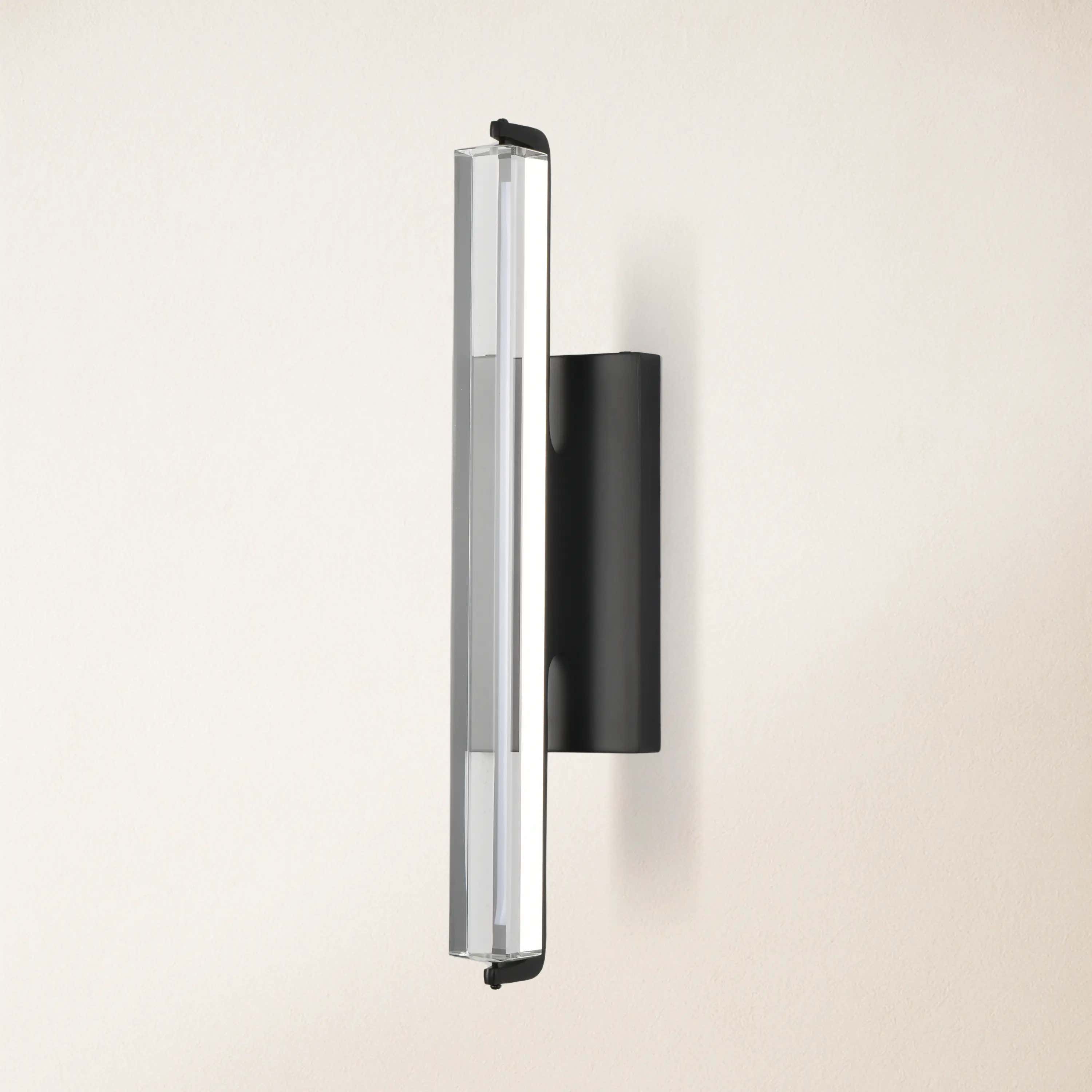 Clara Glow Crystal Single Wall Sconce 19"