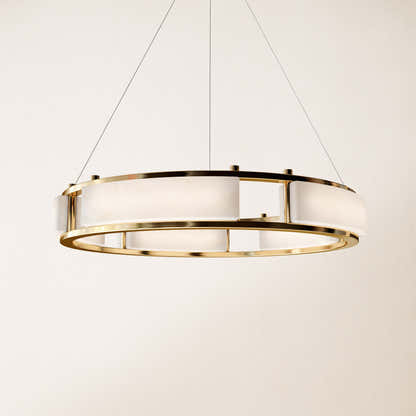 Serenique Qatar Alabaster Round Chandelier