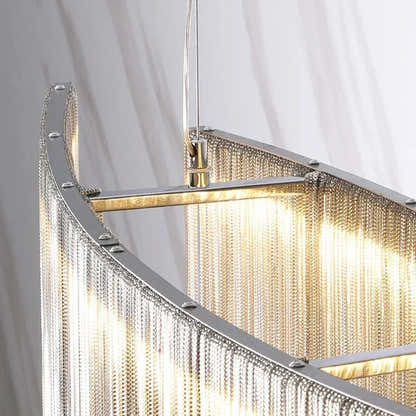 Teresa 47" Cadena Metal Tassel Dining Room Light