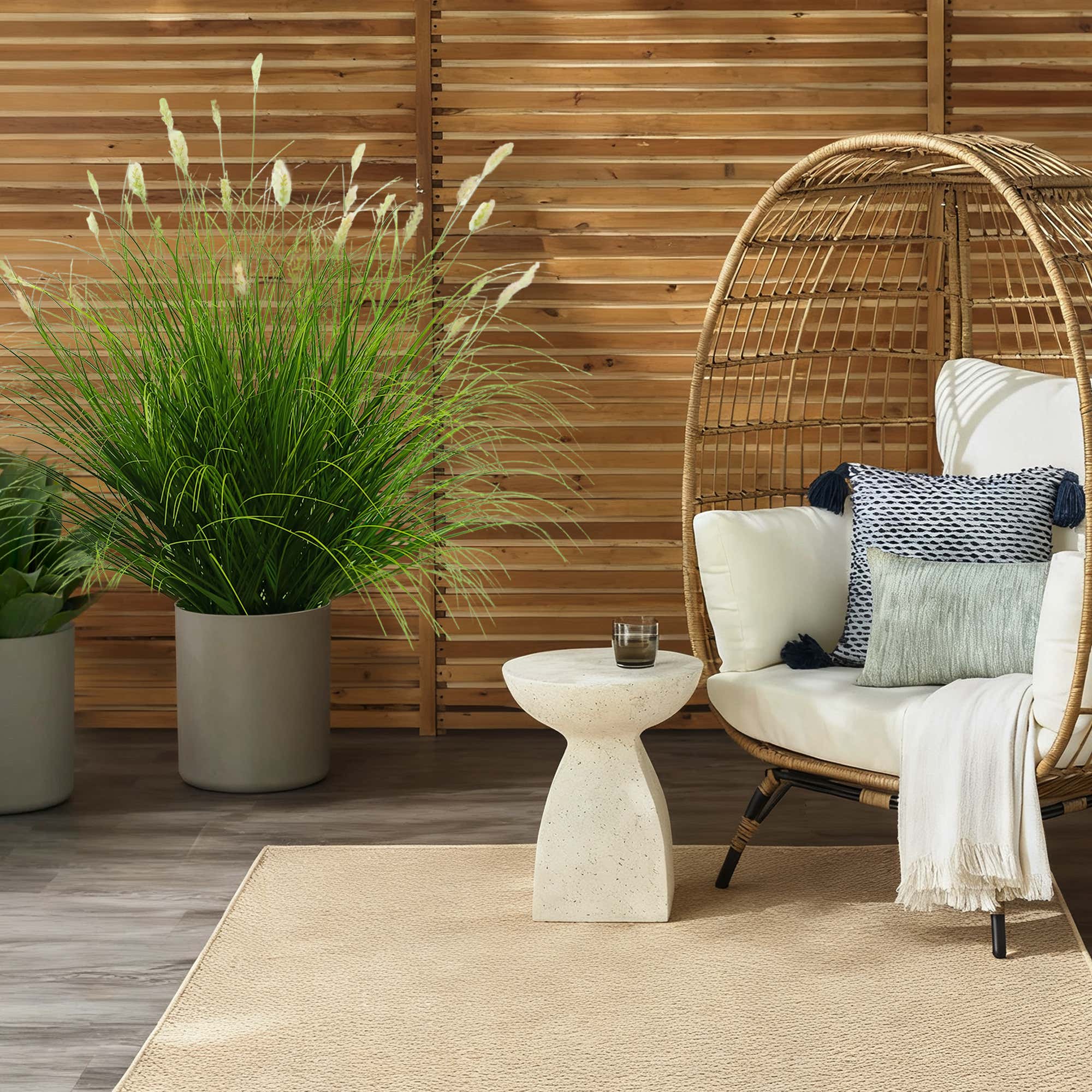 Artificial 36-Head Caterpillar with Curved-Straight Onion Grass Bonsai 110cm H