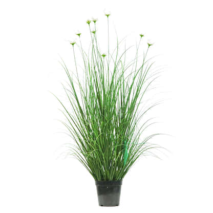 Artificial 9-Head Cosmos with Curved Onion Grass Bonsai 110cm H