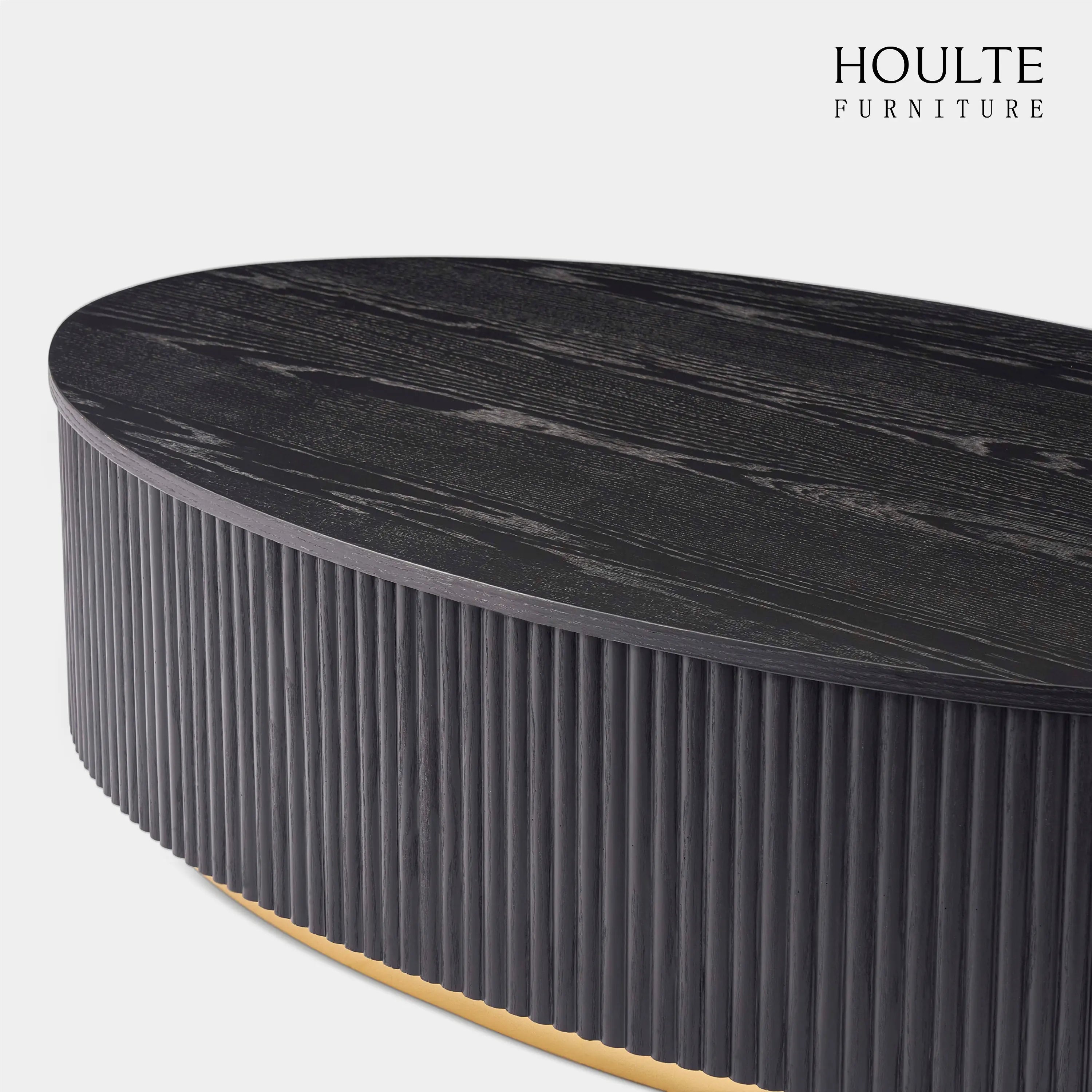 Holton 55.12"W Oak Coffee Table
