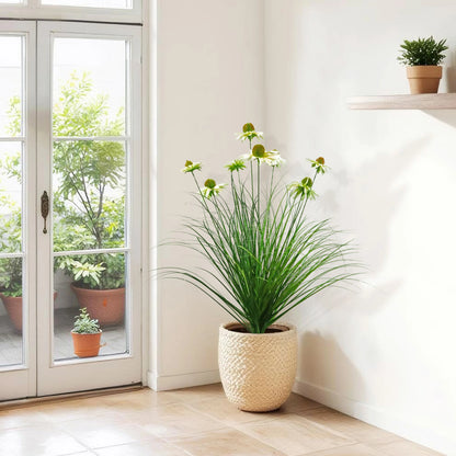 Artificial 8-Head Chrysanthemum Spray 78cm H