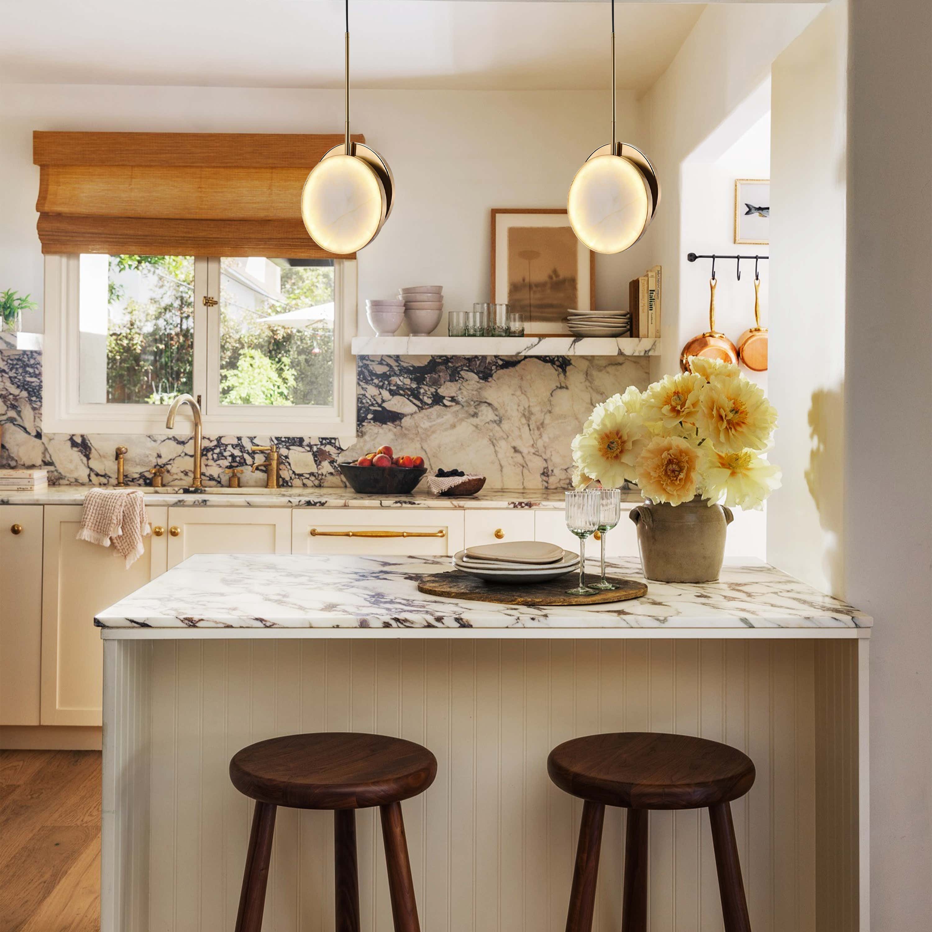 Mintreux Moonshade Alabaster Pendant 8''D