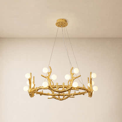 Cervia Antler Branch Chandelier 30"D