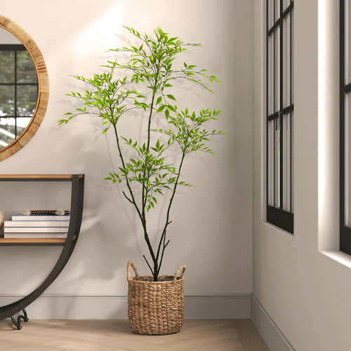 Faux Nandina Tree 153cm H