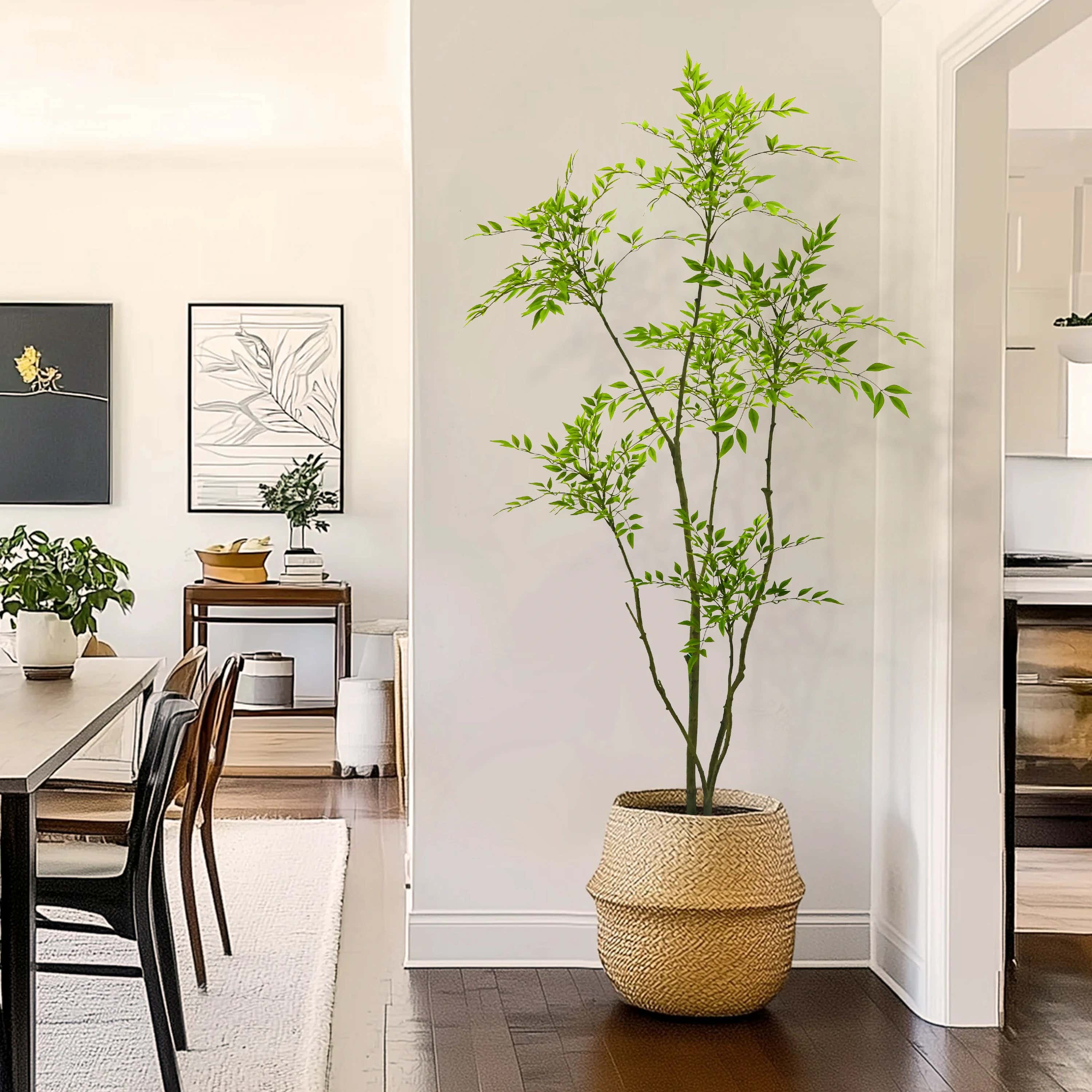 Faux Nandina Tree 180cm H