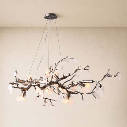 Arboris Rose Quartz Branch Chandelier 39.3"W