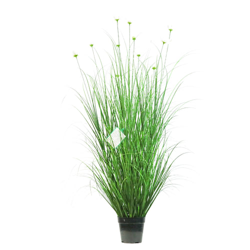 Artificial 15-Head Cosmos with Curved Onion Grass Bonsai 7.9"H