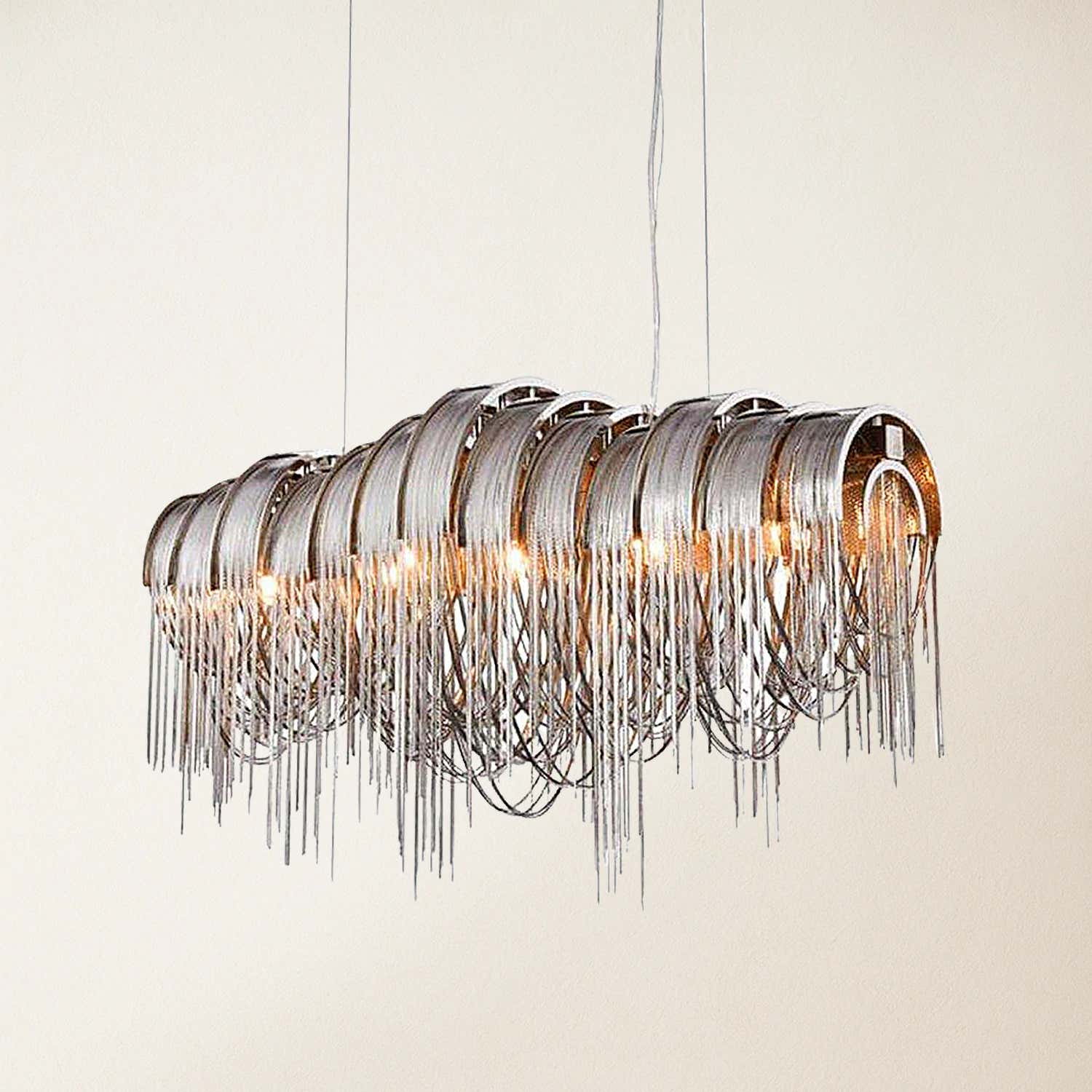 Teresa Cadena Chain Tassel Dining Room Chandelier 43"W