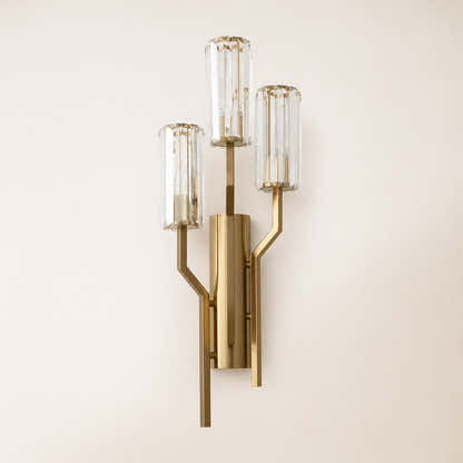 Zylia Crystal Cascading Wall Sconce