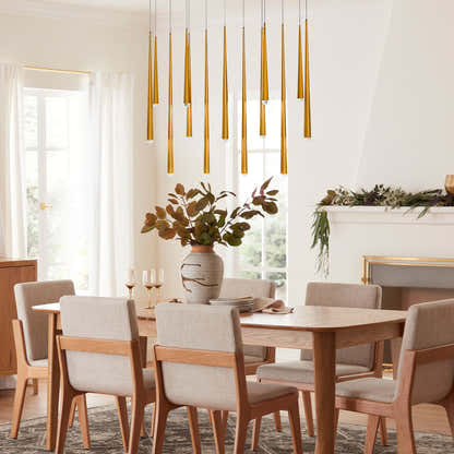 Anthropology Rectangle Crystal Pendant 40"W