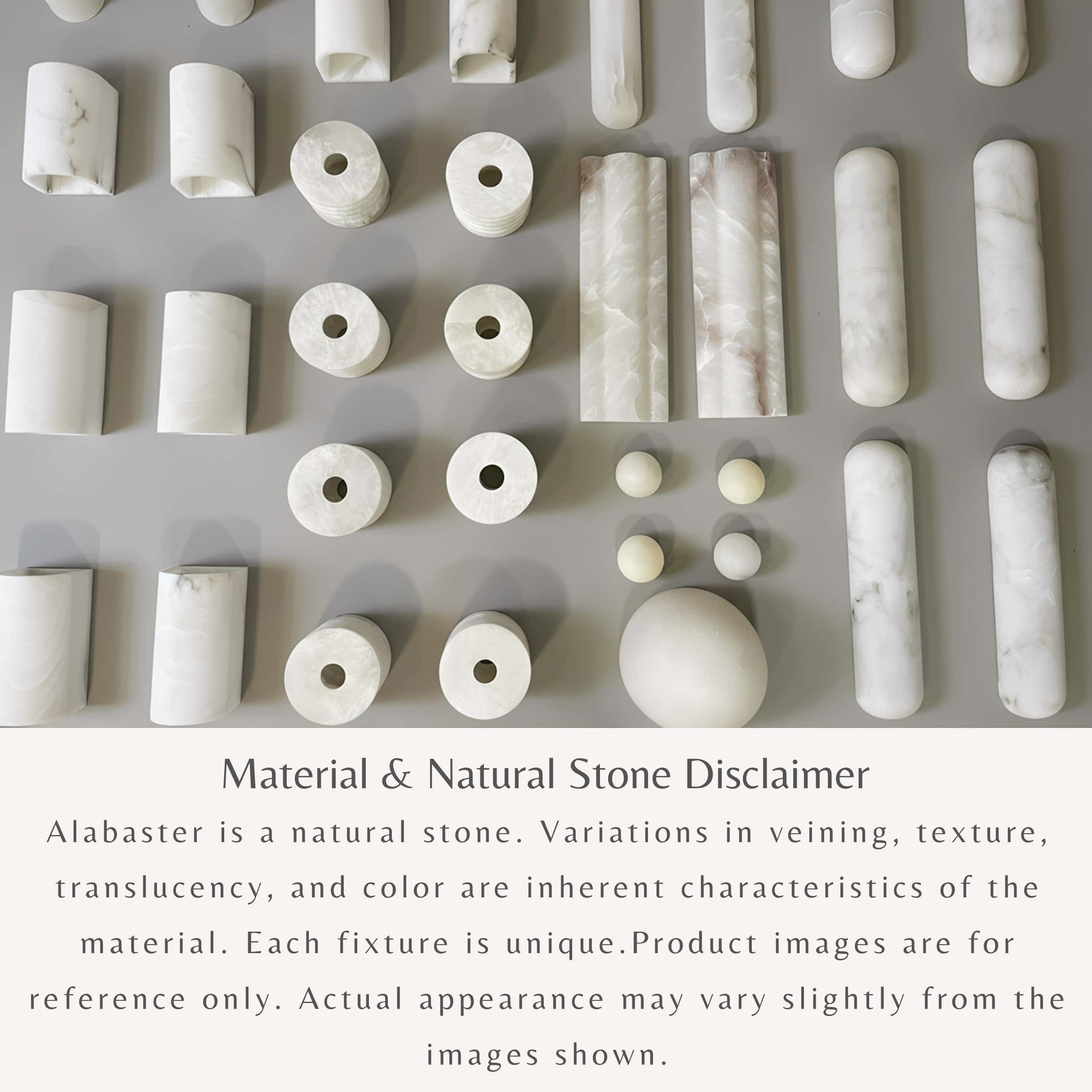 Maris Alabaster Wall Sconce 10"H