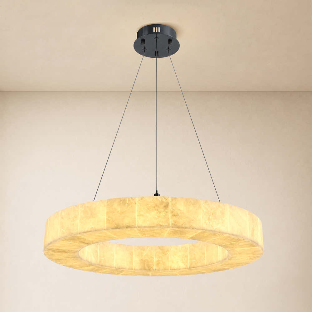 Soluna Alabaster Custom Round Chandelier