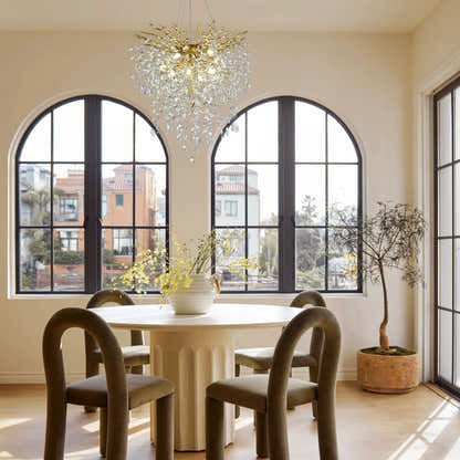 Frostleaf Crystal Grand Cascade Branches Chandelier 24"D