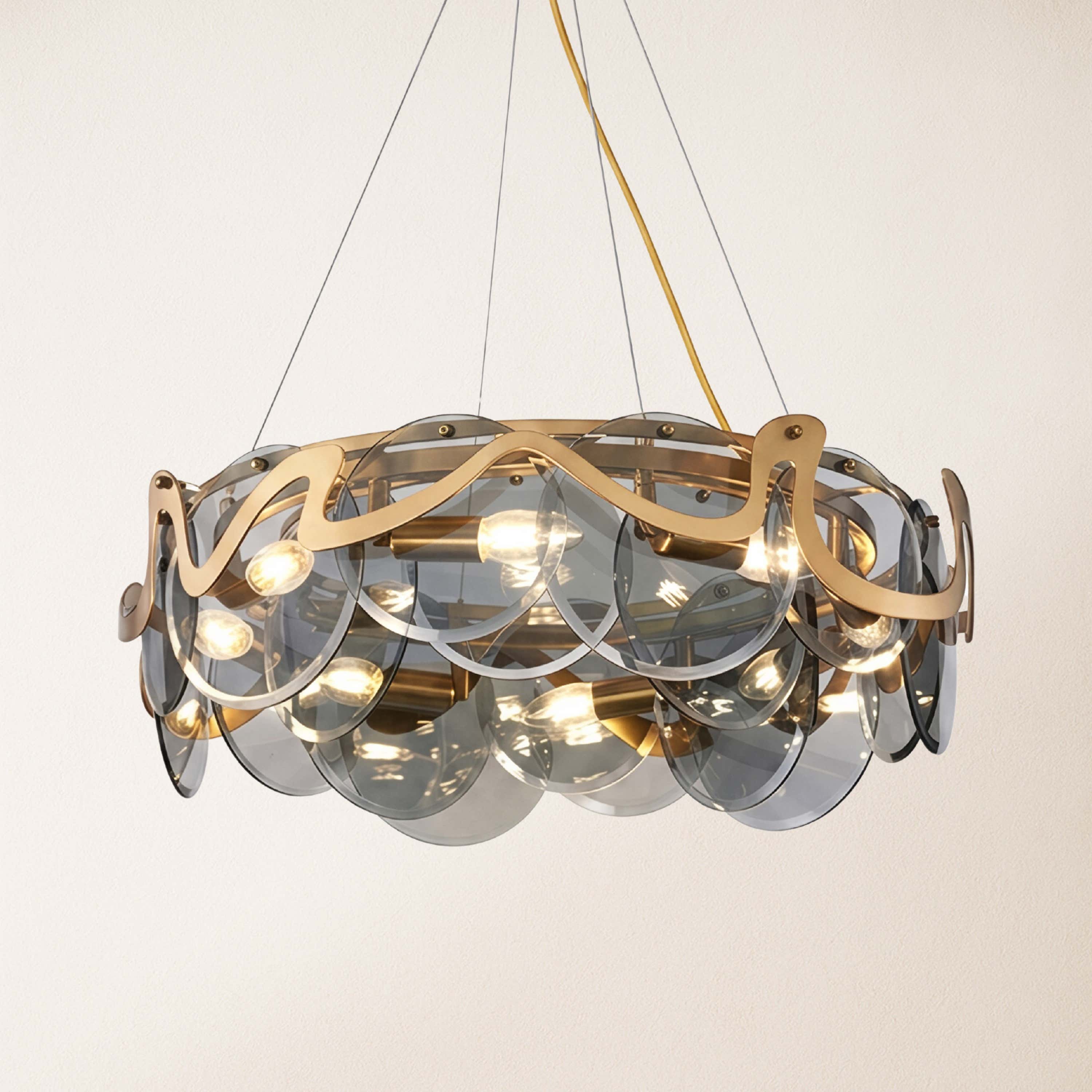 Avenor Ambient Glass Round Chandelier
